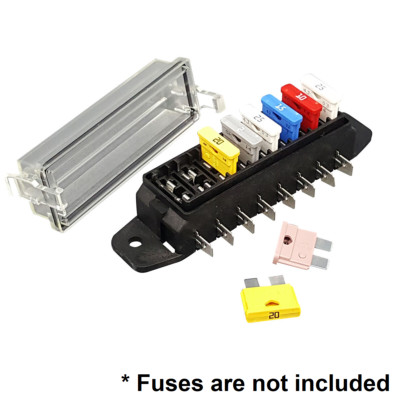 Fuse Box for Standard Blade Fuse MTA 8 Way * Fuses are not included
