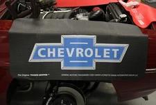 Black Fender Gripper Protective Cover w/ Blue Bowtie Emblem For Chevrolet FG2001