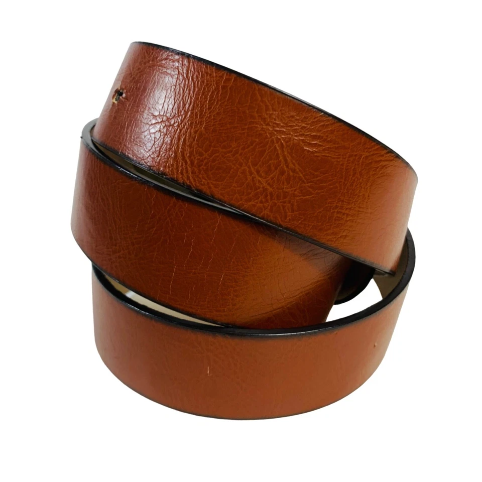 Colete de cowgirl costeiro Style Co marrom couro sintético tamanho XL oval fivela de strass - Imagem 3 de 4