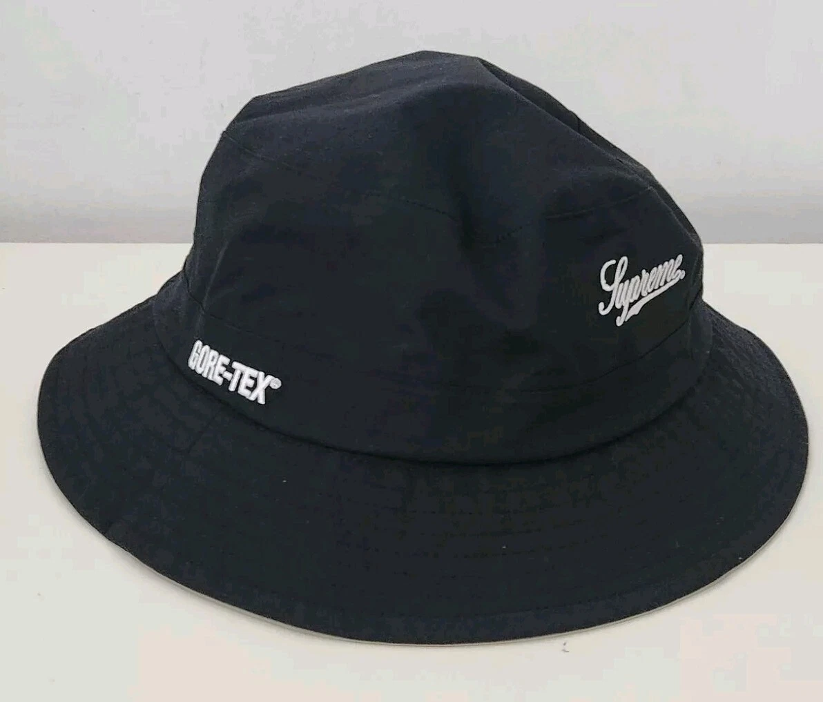SS19 Supreme GORE TEX concasseur moyen grand chapeau seau noir imperméable M/L neuf