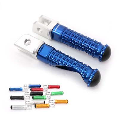 Blue Billet Front Footpegs MPRO For Yamaha XVS950 Bolt R 14 15 16 17 18