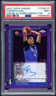 Cooper Flagg 2025 Topps Chrome Purple Rookie RC Auto Refractor 44/75 PSA 9 MINT