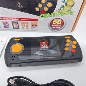 Atari Flashback Portable Black Handheld Console 60 Built In Games Cable Manual