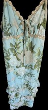 Brand New With Tags Wild Fable Tiered Maxi Dress Green, Tan, Cream Size Medium