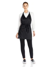 Uncommon Threads Unisex Formal V-Neck Bib Apron, 3 Pockets, Adjustable One Size