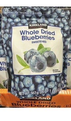 Kirkland Signature Whole Dried Sweetened Blueberries 20 oz