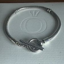Pandora. Sterling Silver 925 T-Bar Bracelet. 17cm (6.3/4 Inches) ALE 925 Boxed