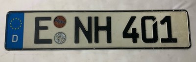 GERMAN LICENSE PLATE AUTO NUMBER CAR TAG VW AUDI BMW MERCEDES STADT ESSEN 20.5 