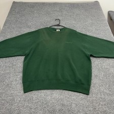 Vintage Polaroid Fruit of the Loom Sweatshirt XL Green Cotton Heavy Crewneck 90s