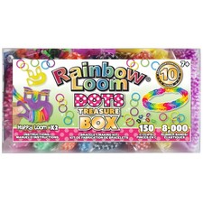 Rainbow Loom- Treasure Box Edition Bracelet Kit W/ Dots Rubber Bands