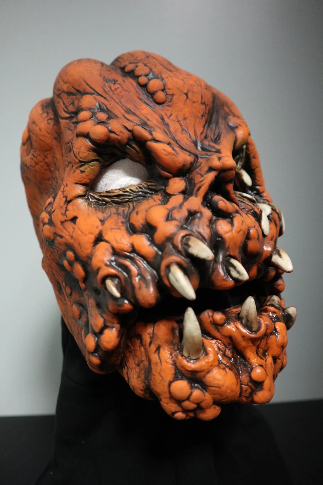 Zombie Jack-O-Lantern - Zagone Studios "Pumpkin Monster" Moving Mouth Mask