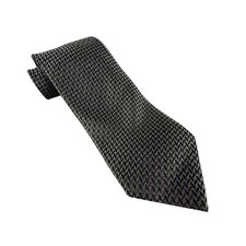 Ermenegildo Zegna Mens Silk Tie Navy Blue Brown Geometric Made in Italy Luxury