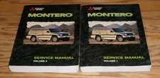 Original 1999 Mitsubishi Montero Shop Service Manual Volume 1 2 Set