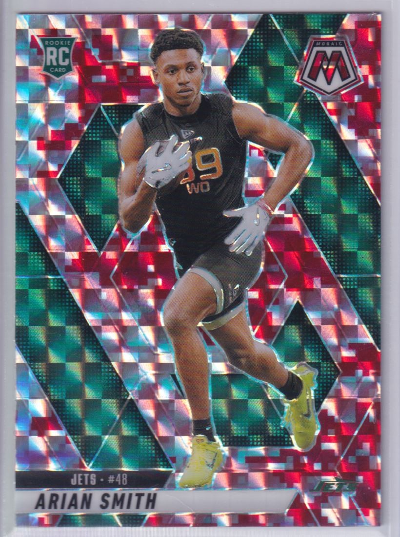 2025 Panini Mosaic Arian Smith Rookie New York Jets #399 Refractor
