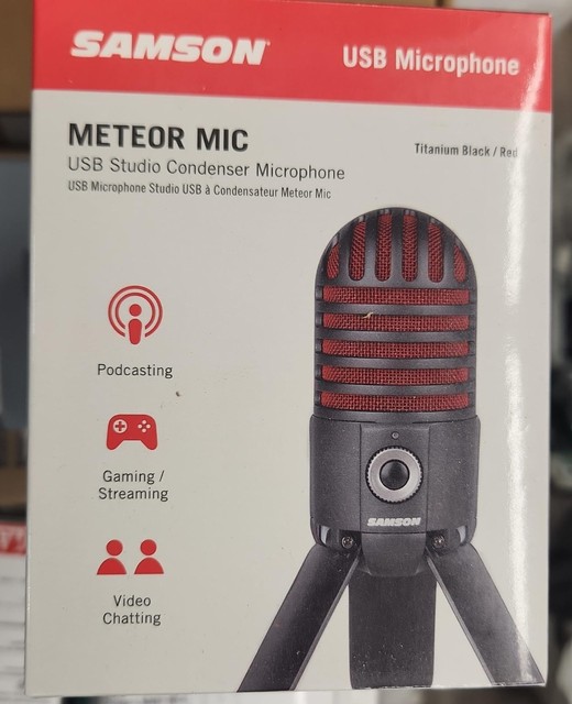 Samson Meteor Mic USB Studio Condenser Microphone Home New