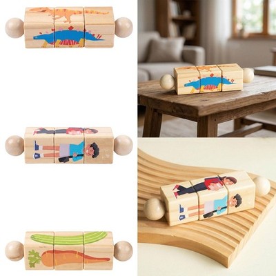 Drehspielzeug aus Holz   Denksportaufgabe, Lernspiel für die Handmuskulatur