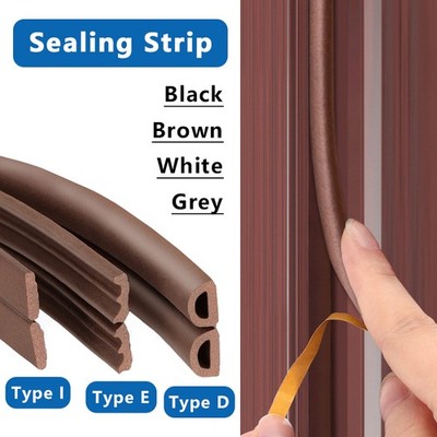 Rubber Seal Weather Strip Foam Sticky Tape Door Window Draught Excluder for Gap
