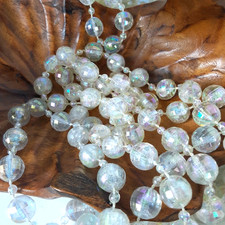 6 Strands Plastic Crystal Beaded String Garland Holiday Christmas