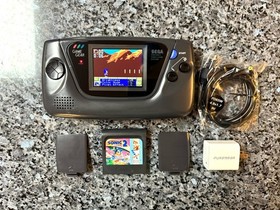 Sega Game Gear - Works, Recapped, LCD Screen Mod, Glass Lens, Clean Shell +more