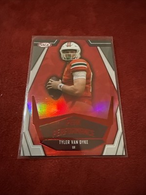 2023 Sage Hit Peak Performance Tyler Van Dyke Miami Vs Pittsburgh Red Refractor