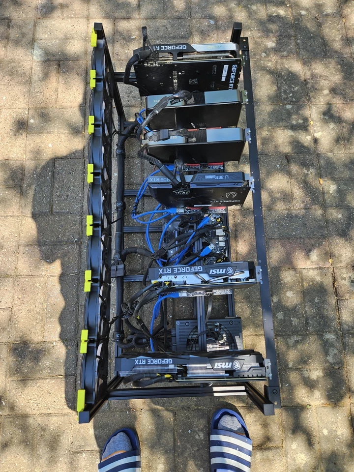 Mining rig about  400mhs  6 CPUs - Image 3 of 4