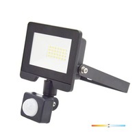 LED Fluter Mit Bewegungsmelder 20W 4000K IP54 Schwarz Kobi Light