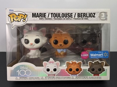 Funko Pop Disney 100 Aristocats Flocked 3-Pack Walmart Exclusive