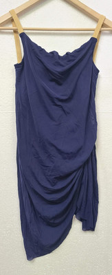 Dance and Sway Rumba Spaghetti Straps Latin Dance Practice Dress, Navy SZ: Small
