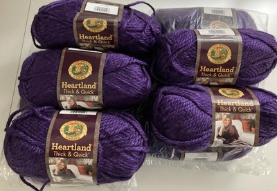 Lion Brand Heartland Yarn HOT SPRINGS 5 Skeins - NEW