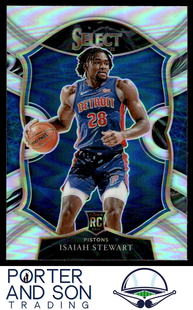 Isaiah Stewart RC Silver Prizms 2020-21 Panini Select #76 Detroit Pistons