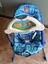 Vintage Fisher Price Ocean Wonders Baby Bouncer Seat Bouncy Chair Works As Is