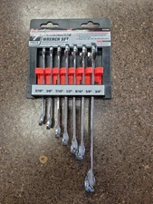 Performance Tool W30200 7 Piece SAE Polish Cmb Wrench Set J22