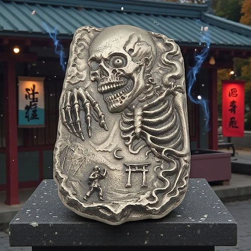 Blizzard Bullion x Barrely Living 3.45 oz .999 Silver 'Death God' Bar #05 + COA