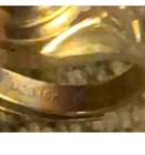 Antique C&C Clark & Coombs 1/20K 10K G.F. Red Stone Ring Size 10 Adjustable — photo 5