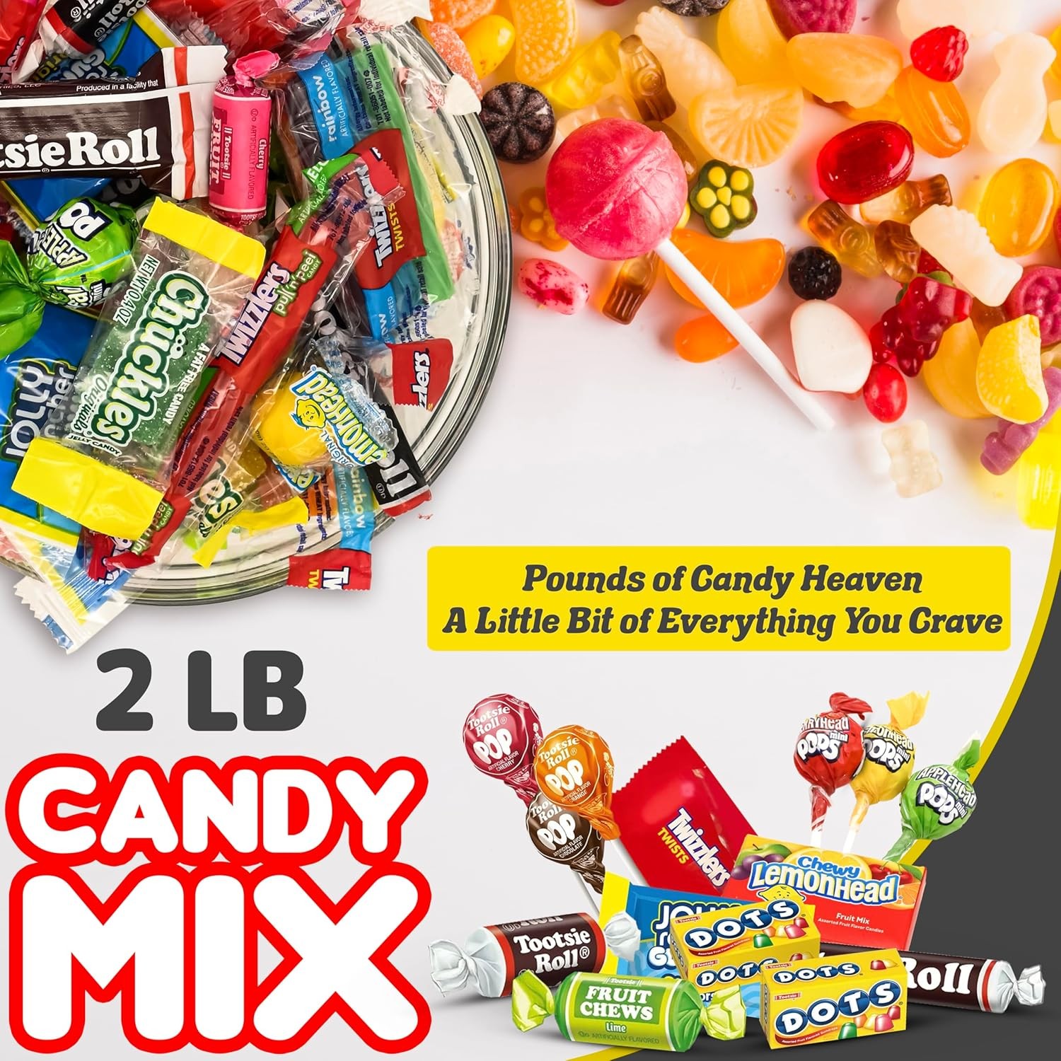 Candylish Candy Mix Variety Pack Bulk Assorted Individually Wrapped Big Bag... 