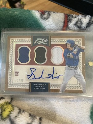 2016 Panini Prime Cuts - Base IX Autographs Brandon Nimmo #253 /99 (AU, RC)