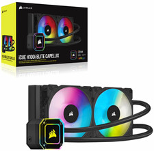 Corsair iCUE H100i ELITE CAPELLIX 240mm RGB Liquid CPU Cooler Black