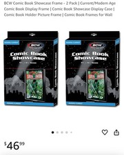 BCW Comic Book Showcase Frame - 2 Pack | Current/Modern Age Comic Book Displa...