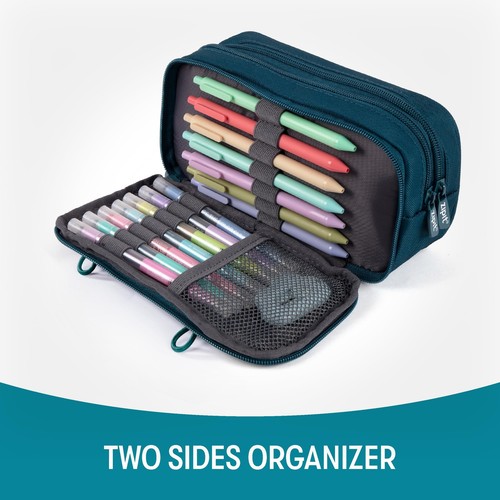 Half & Half Pencil Case | Large Capacity Pencil Pouch | Pencil Bag for School - Picture 6 of 7