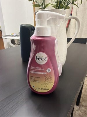 Veet Gel Cream Sensitive Hair Remover for Legs & Body Aloe Vera Scent 13.5 fl oz