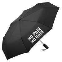 Regenschirm No Pain Gain Hantel Geschenkidee No Pain Gain Geschenk PräSent Mitbr
