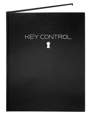 Key Control Logbook/Journal/Keys Log Book - Black, 120 Pages, 8.5'' x 11'', H...
