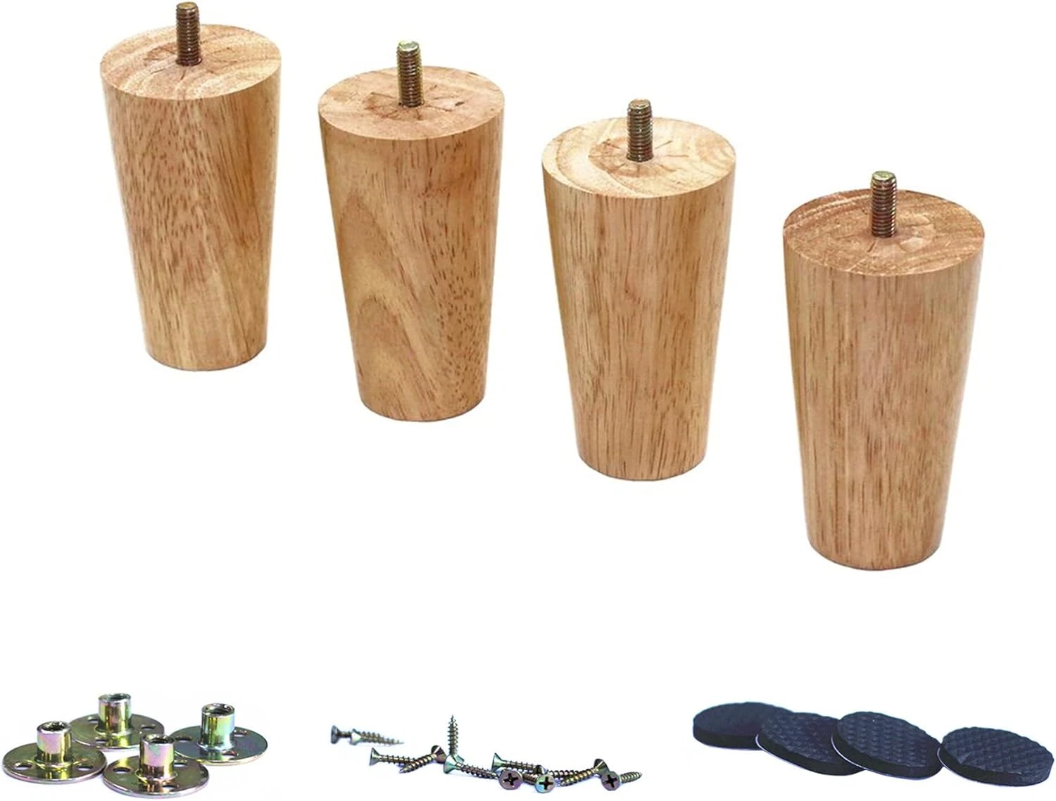 4 Inch Solid Wood Legs for Sofa Couch Chair Ottoman Loveseat Coffee Ta
Opens in a new window or tab