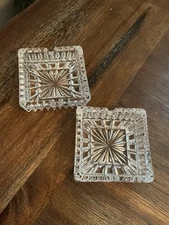 Pair Of Glass Ash Tray
