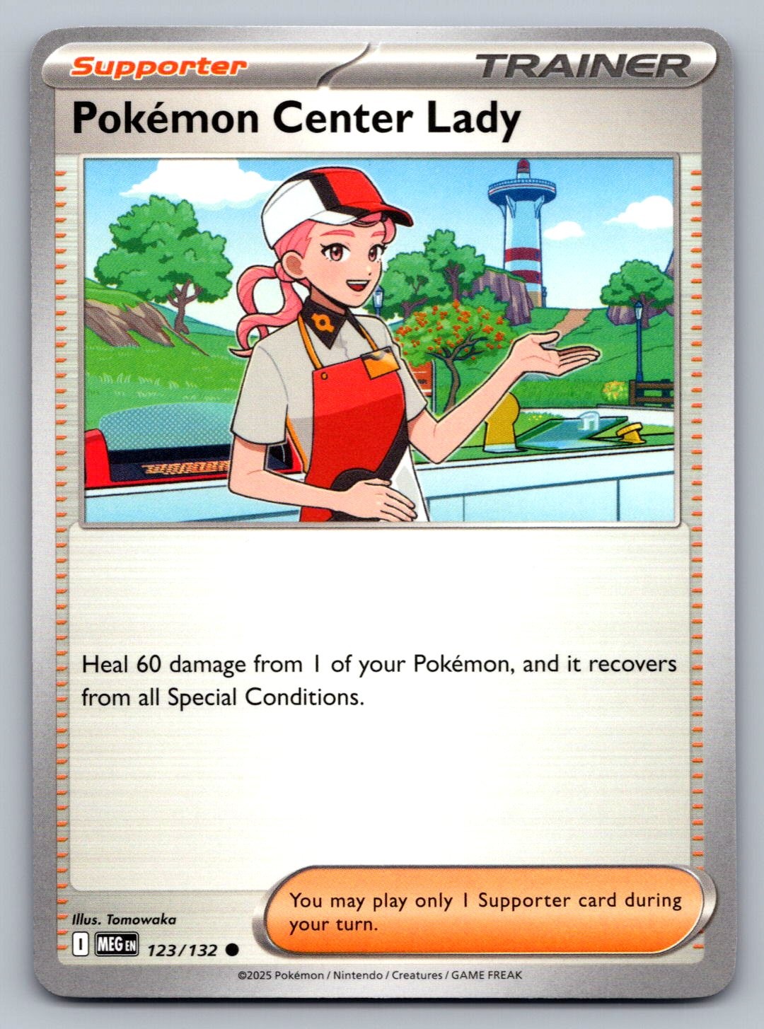 Pokemon TCG ME01: Mega Evolution Pokemon Center Lady 123/132