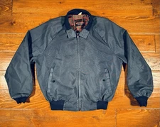 Vintage 70s West Wind Sportswear Blue Flannel Lined Jacket Mens L Made in USA