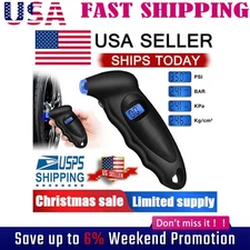 Tire Air Pressure Guage Digital Auto LCD Meter Car Truck Bike Tester Tyre Vtycfq