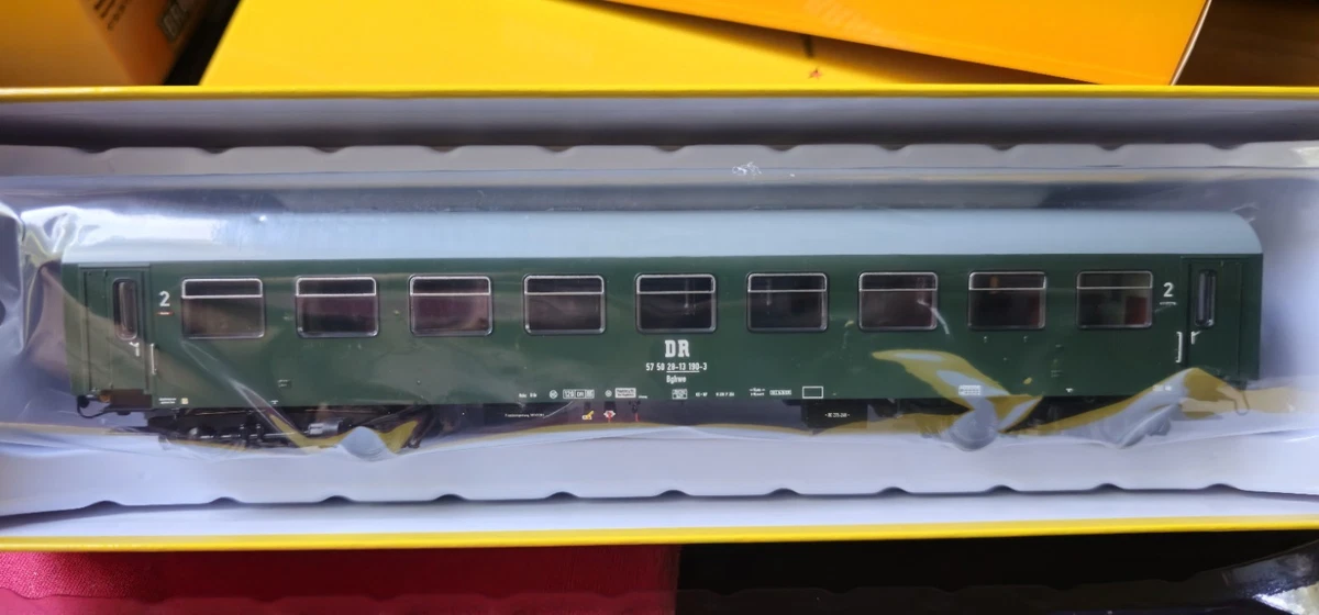 BRAWA 51322 H0 Reko Personenwagen Bghwe Grün Graues Dach DR Ep.IV Neuware