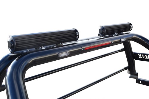 Roll Bar + LED + Brake Light + LED Bars For Isuzu D-Max Rodeo 2012 - 2016 BLACK - Picture 8 of 9