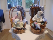 Statuine in porcellana calzolaio e sarta 19. Secolo Francia - Parigi Sansone/Bloch?